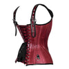 Red and black corset top - Over Bust Corset