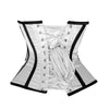 Black and White Satin Corset