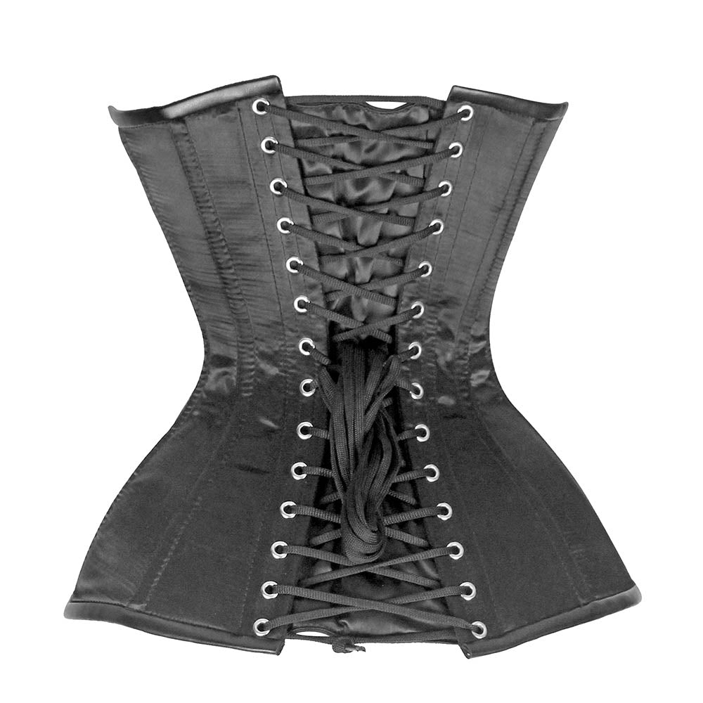 Black Studded Corset - OverBust Corset – Miss Leather Online