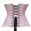 Pink leather corset top