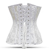 White Mesh Over Bust Corset