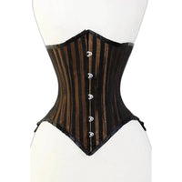 Brown lace up corset