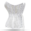 White Mesh Over Bust Corset