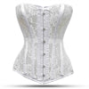 White Mesh Over Bust Corset